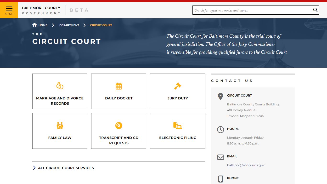 Circuit Court - Baltimore County